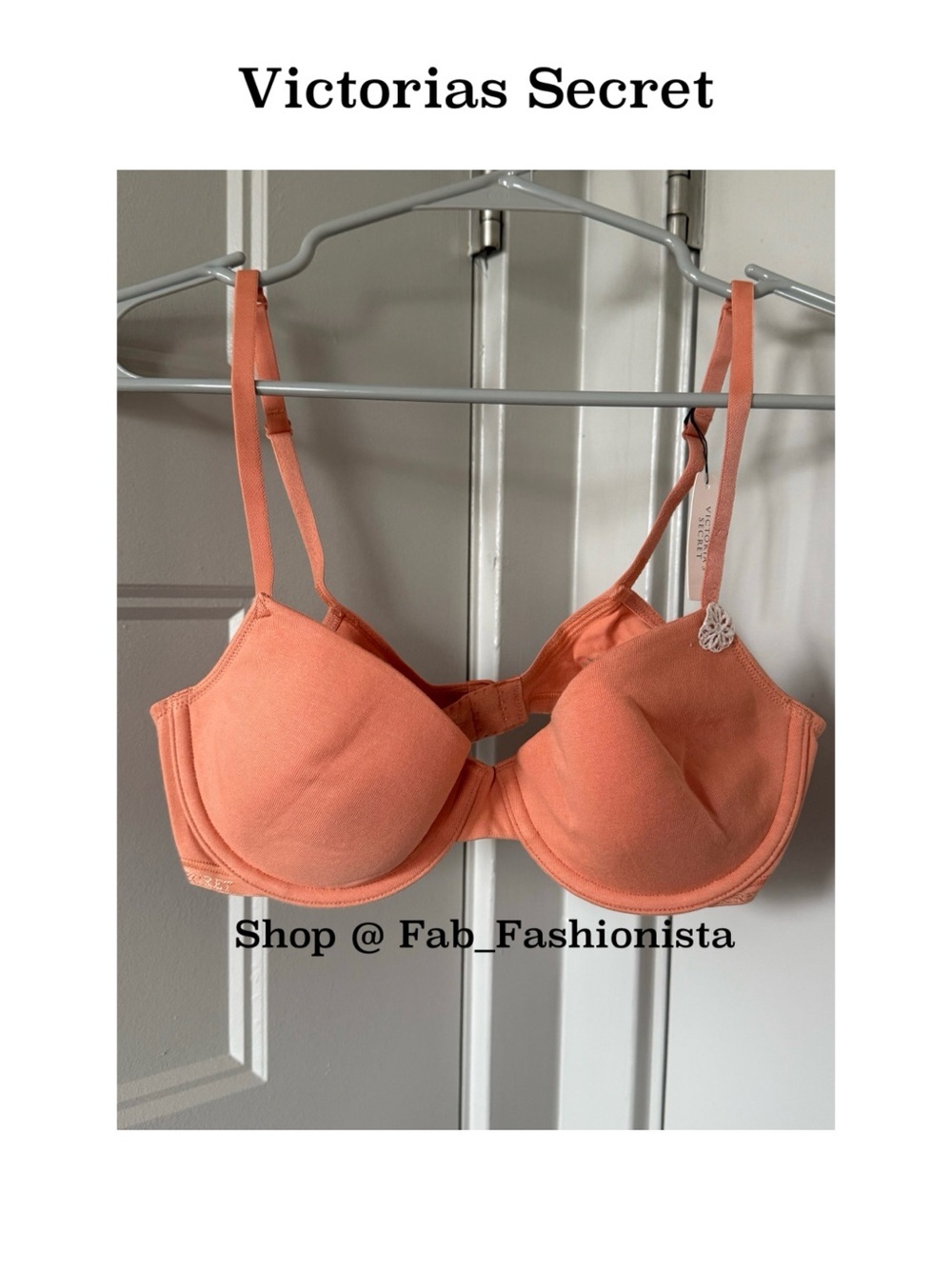 Victoria's Secret Orange Underwire Smooth Bra 36B